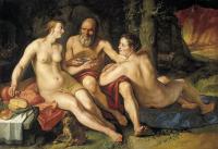 Goltzius, Hendrick - Lot and his Daughters